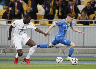 Украина сыграла вничью против Франции на отборе к ЧМ-2022